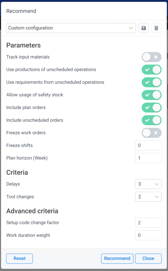 magic wand settings